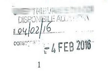 Fac simile nota di deposito atto notificato